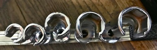 Juego de enchufes de tuerca acampanada a presión, FRX161- FRX241, 3/8" dr. 5 piezas., Envío GRATIS EE. UU. - Imagen 3 de 5