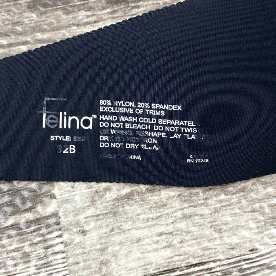 Felina Hint of Skin 6202 Size 32B Underwire Seamless Black Strapless Push Up Bra - Image 3 of 3