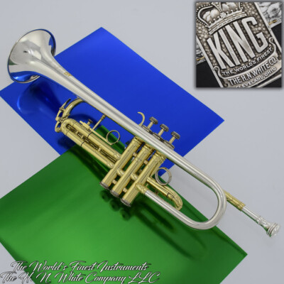 Vintage King H. N. White Super 20 Symphony Silversonic Trumpet