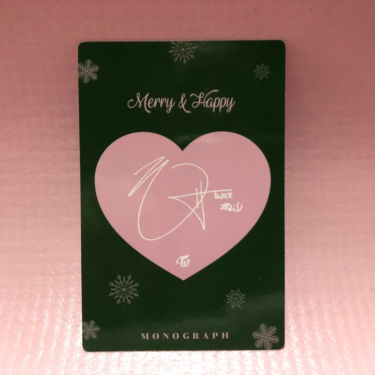 TWICE Merry&Happy MONOGRAPH コンプリート TWICE Merry & Happy Monograph Official Photocard Each Member