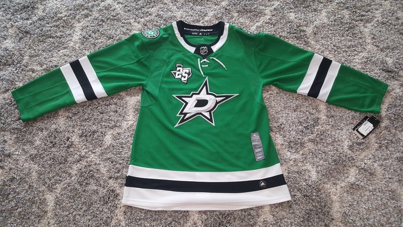 AUTHENTIC DALLAS STARS 25Th anniversary Adidas NHL JERSEY - GREEN  Man Size S 