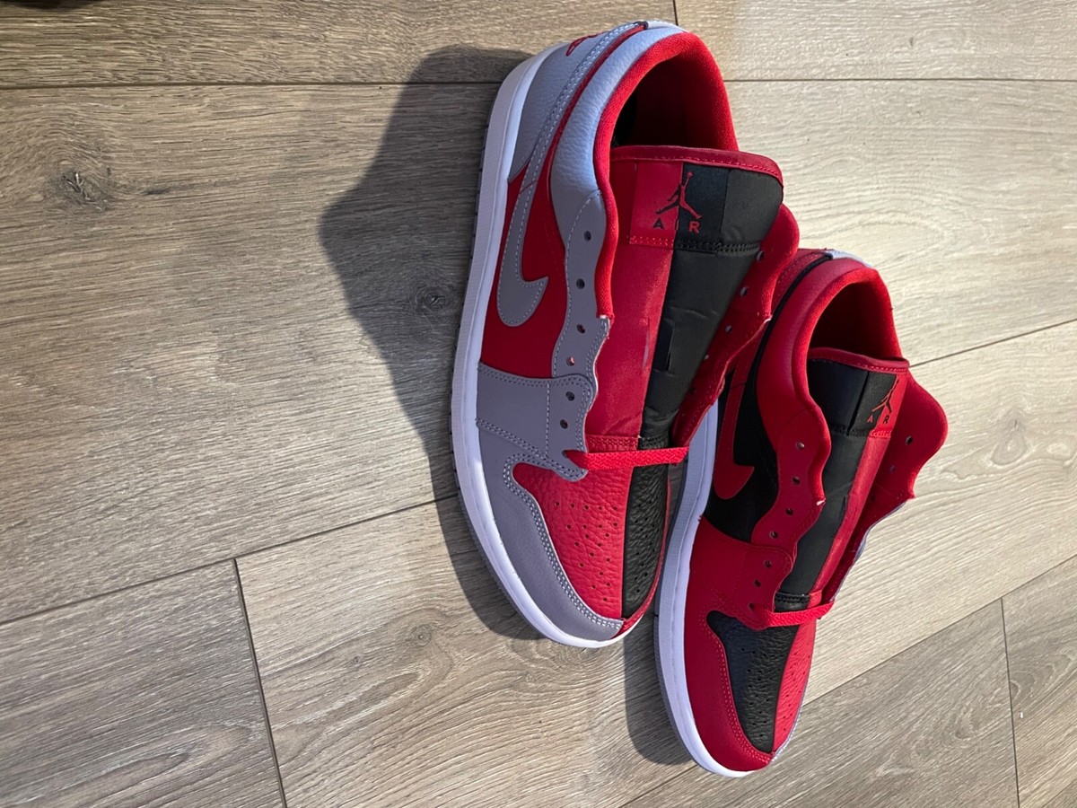 NIKE AIR JORDAN 1 LOW SE チームレッド 26 Size 10.5 - Jordan 1 Low SE Split - Gym Red Cement Gray- (Men size