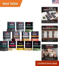 Bar Soap Gift Set for Men | 12 Bar All Natural Variety Pack | Handcrafted Col...