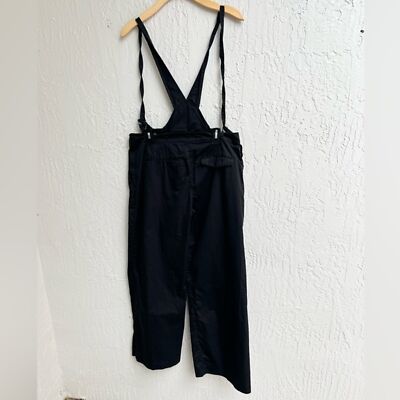 IXXS black wide leg pants with removable suspenders size 44/ 12 | eBay