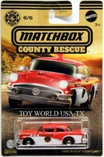 2023 Matchbox County Rescue Series #06 1956 Buick Century Fire Chief