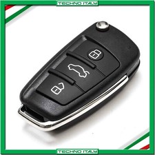 ✅ COVER GUSCIO CHIAVE TELECOMANDO PER AUDI A3 A4 A6 TT Q7 S6 3 TASTI AUDI-10 ✅