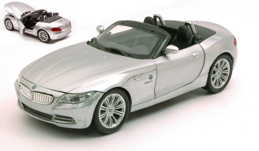 BMW Z4 SIlver NewRay City Cruiser 1:24 Nuovo Diecast Apribile 1/24 - Immagine 2 di 2