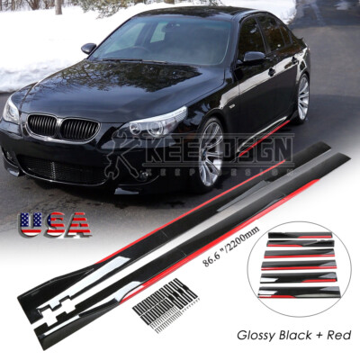 For 5 Series E60 M5 550 535 530 525 Side Skirts Splitter Extension Rocker Panel
