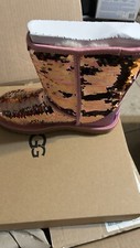 UGG Women's Classic Short Sequin Boots In Pink New In Box Size 7