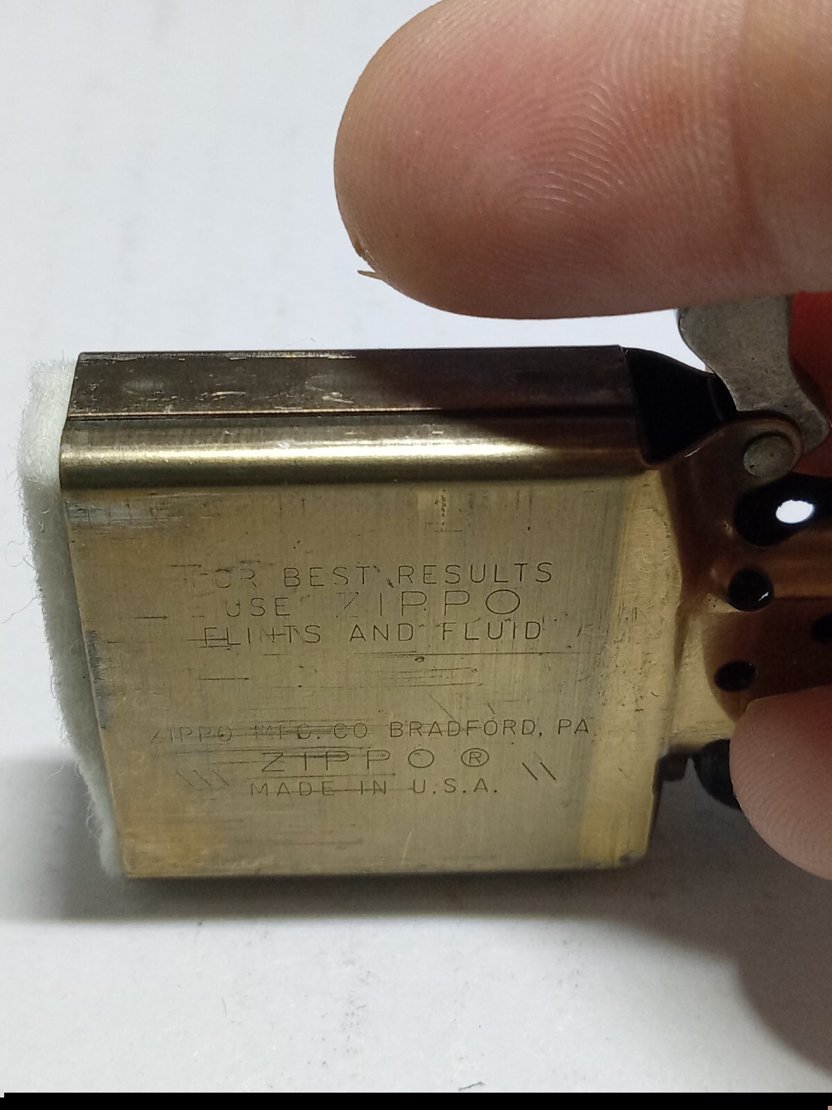 Vintage Zippo 1932-1985 Solid Brass USA Lighter