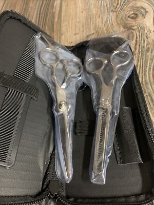 6.5''  Star Silver Professional Salon Barber Shears/Scissors Thinning Shears Set