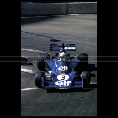 Photo A.019425 TYRRELL 007 JODY SCHECKTER GRAND PRIX F1 LONG BEACH 1976