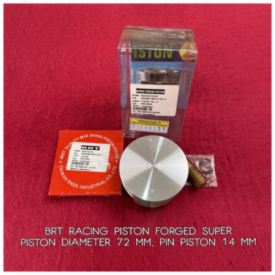 BRT RACING SUPER PISTON FORGED KIT PISTON 72 MM PIN 14 MM UNIVERSAL TYPE NEW GEN