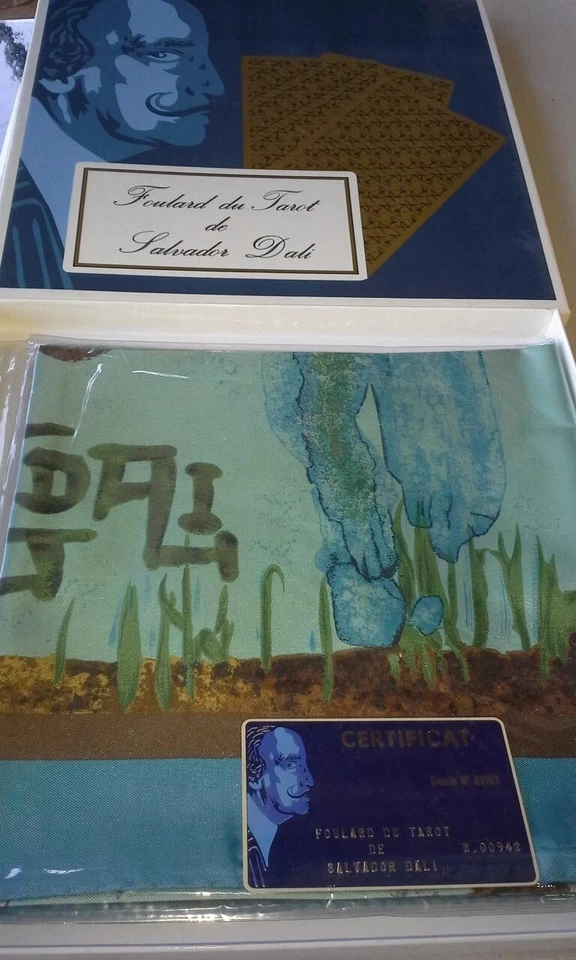 foulard du tarot de salvador dali scarf..  brand new in the box - Image 2 of 2