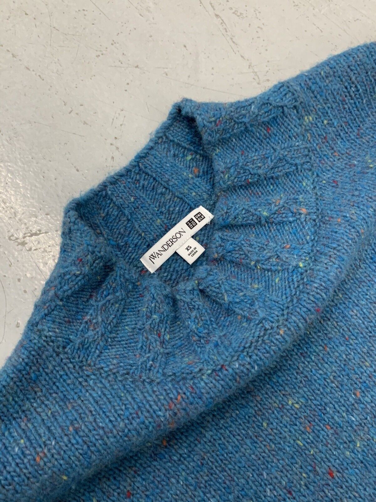 J W Anderson Uniqlo Wool Sweater XS Blue Pullover… - image 3