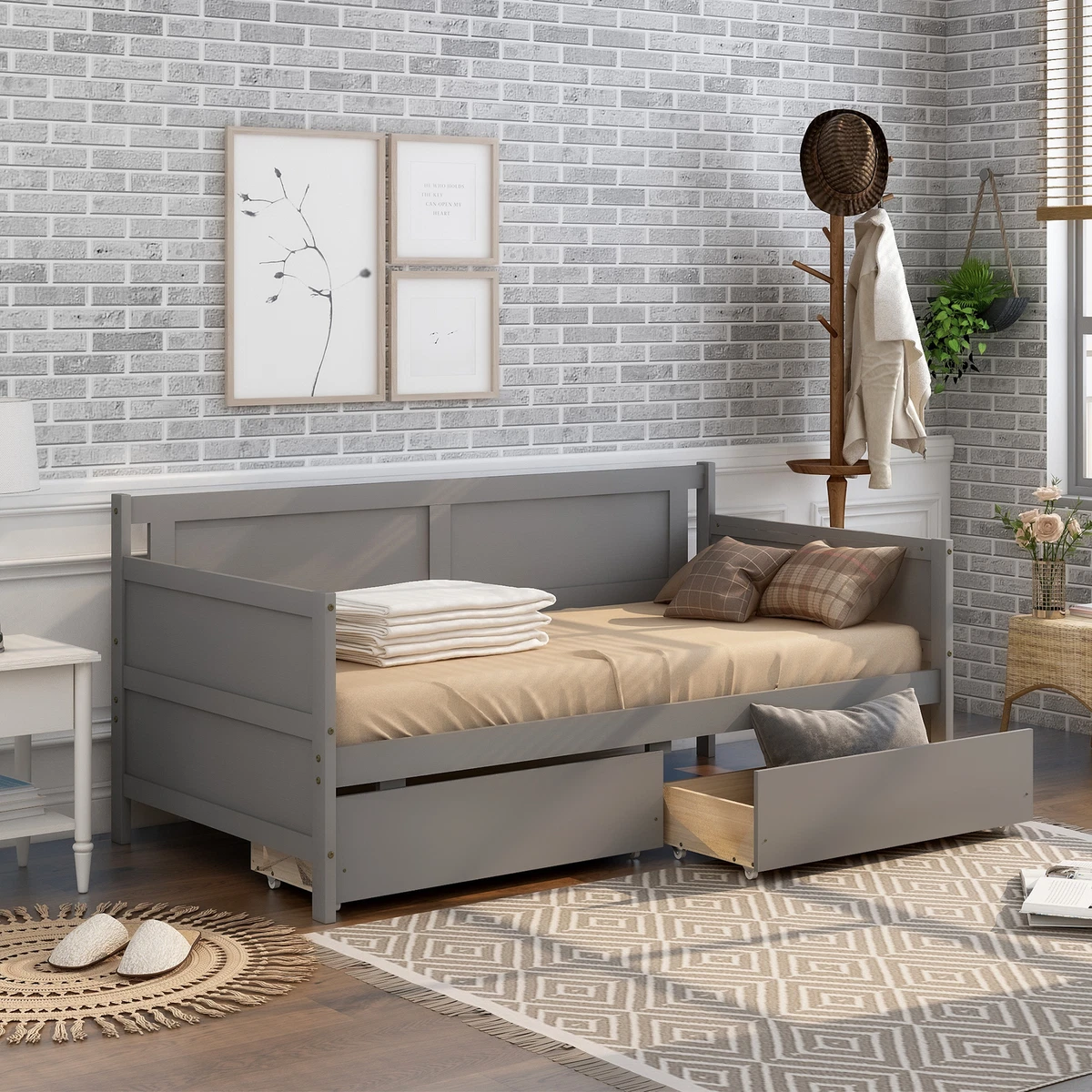Twin size bed couch outlet