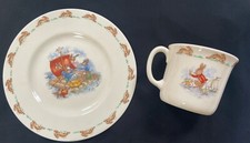 Royal Doulton Bunnykins Plate  Cup Fine Bone China England 1984 VTG