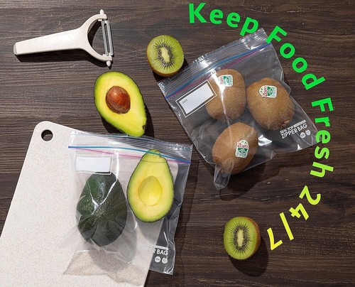 24/7 Bags- Sandwich Zip Storage Bags, 600 Count, Single Zipper Seal, Easy Grip O - Picture 5 of 6