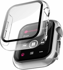 Tempered Glass Protector Screen Case Cover For iWatch Apple Watch 6 5 4 3 2 1 SE