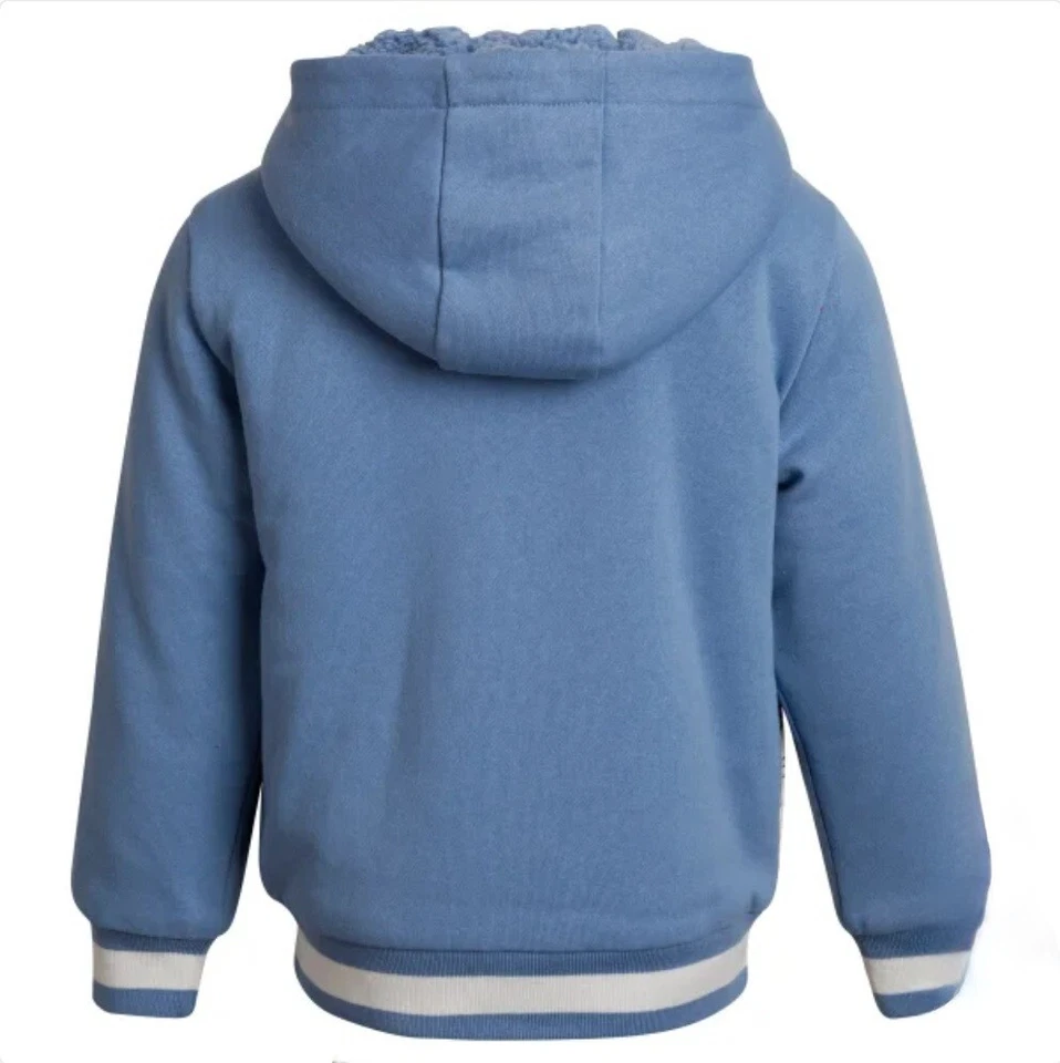 MARVEL Hulk Capitán América Iron Man Niño 4T Cremallera Completa Peluche Sherpa Sudadera con Capucha Azul Foto 4 de 4