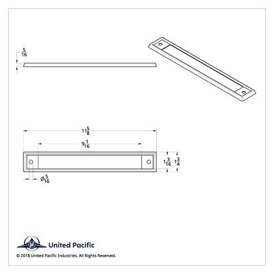 Headliner Warning Light Trim For Kenworth W900 T800 T600 (1990-2005) - United Pacific 40997