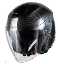 CASCO MPH JET LINE C CARBONIO CON PINLOCK ’70 ECE OM 22.06 NERO BLACK TAGLIA M