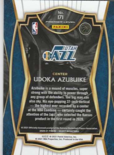 2020-21 Select Udoka Azubuike Blue Premier Level #171 - Picture 2 of 2
