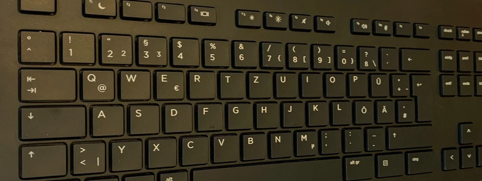 HP German SmartCard Keyboard USB Smart Card CCID German Qwertz layout - Image 2 of 3