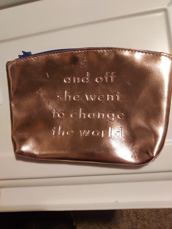 Pink Metallic Cosmetic Bag
