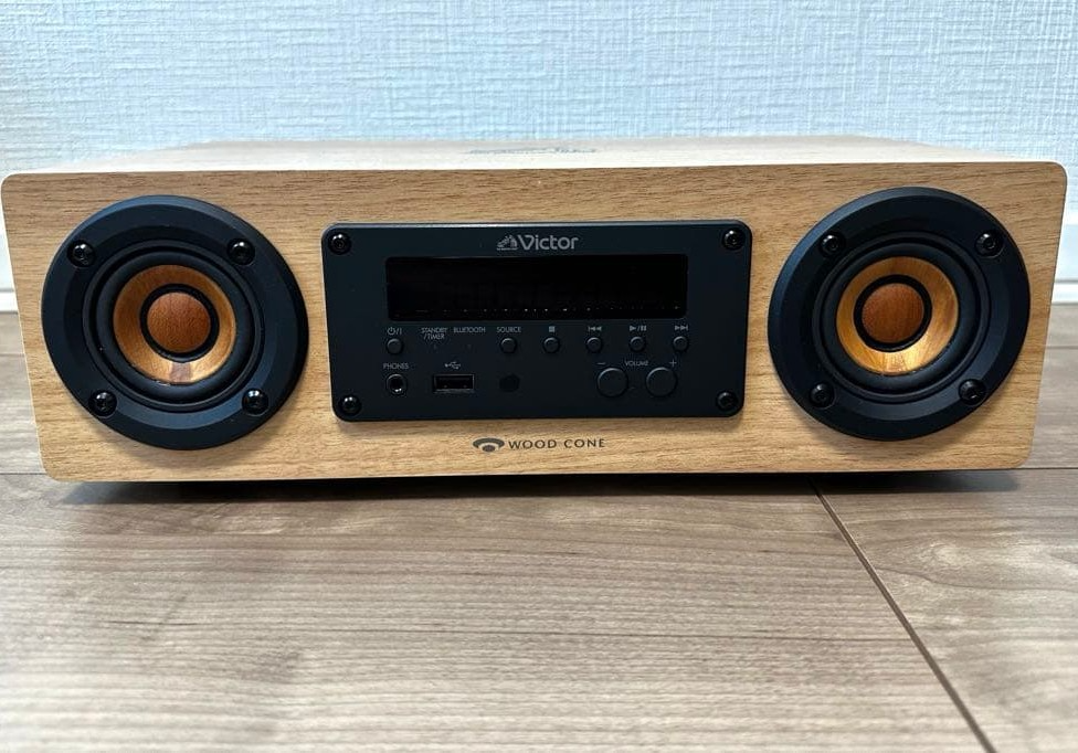 Victor EX-DM10 Wood Cone Speaker Audio System Compact Component