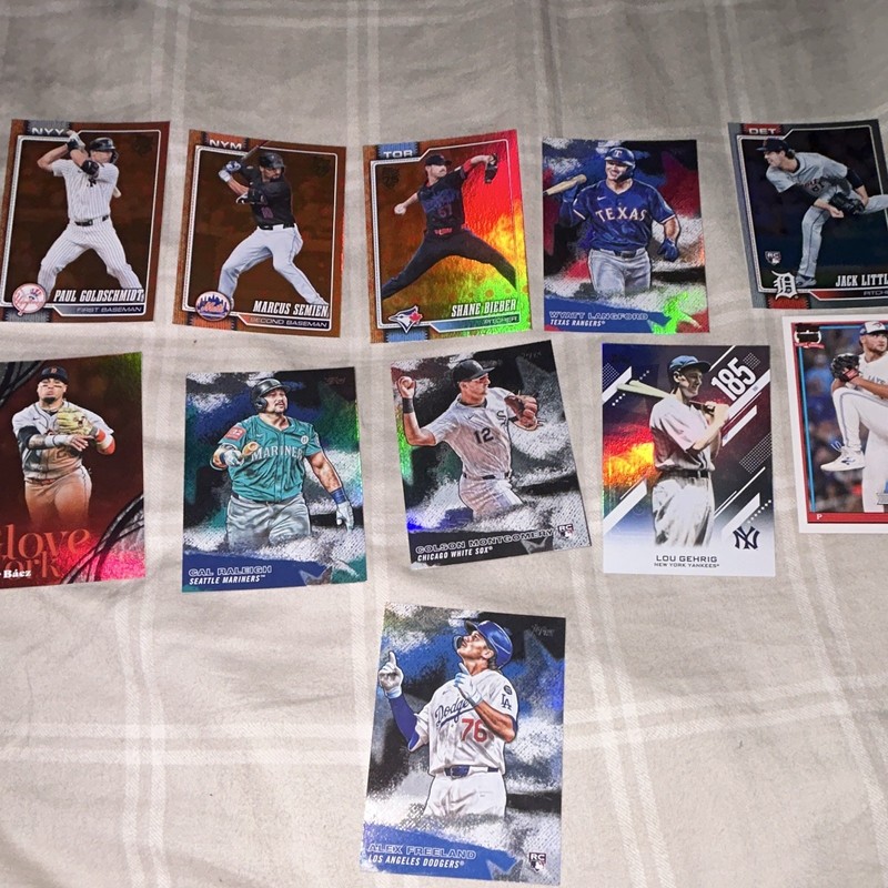 Topps 2026 series 2 MLB Baseball 11-Card Lot w/ RCs Lou Gehrig Goldschmidt