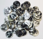 *1964 D WASHINGTON SILVER QUARTER COMPLETE ROLL* *GEM BU* NR #S1201
