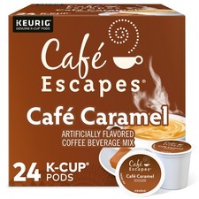 Café Escapes Café Caramel, Keurig Single-Serve K-Cup Pods, 24 Count