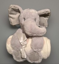 Parents' Choice Gray Elephant Plush Security Blanket Lovey NWT Baby Gift