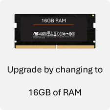 Product Upgrade - Upgrade to 16GB of RAM with your purchase - 1 Per Product