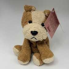 Russ Berrie Luv Pets Bullet Bulldog Plush Stuffed Animal Puppy W/tag Brown Tan