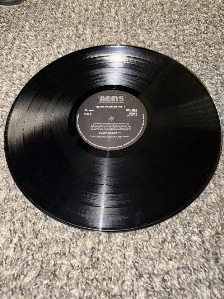 BLACK SABBATH - VOL. 4 1976 NEMS – NEL 6005 Holland Press Import Rare - Ozzy Foto 2 de 4