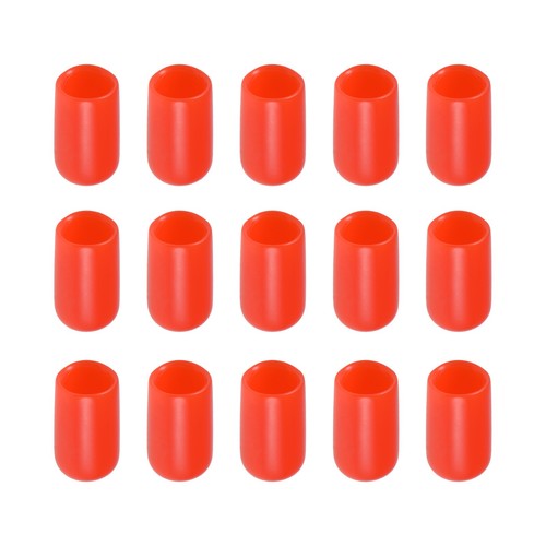 Screw Thread Protector Cover Rubber End Caps for Screw, Bolt 7mm ID/Red ...
