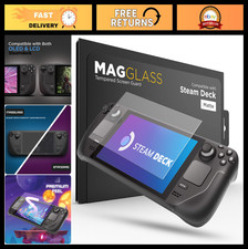 7" Anti-Glare Tempered Glass Screen Protector for Steam Deck OLED - Full Coverag