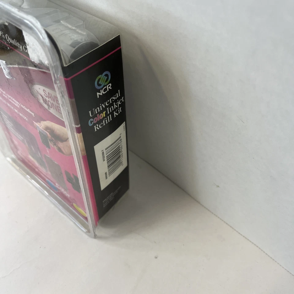 NCR Universal TRI Color Inkjet Refill Kit With Cleaning Solution New - Image 3 of 4
