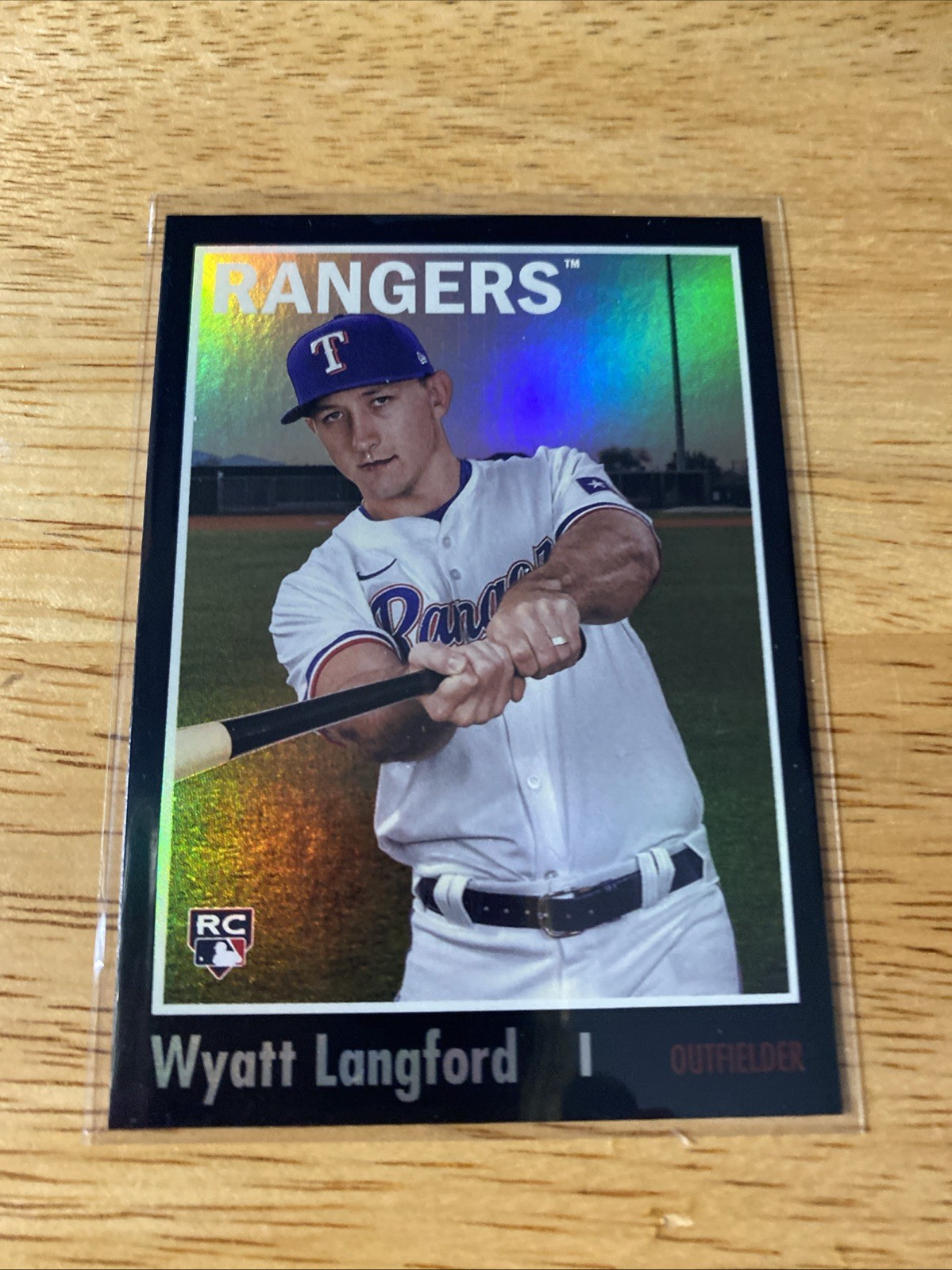 2024 Topps Archives - 1970 Topps Wyatt Langford #199 Black Foilboard (RC)