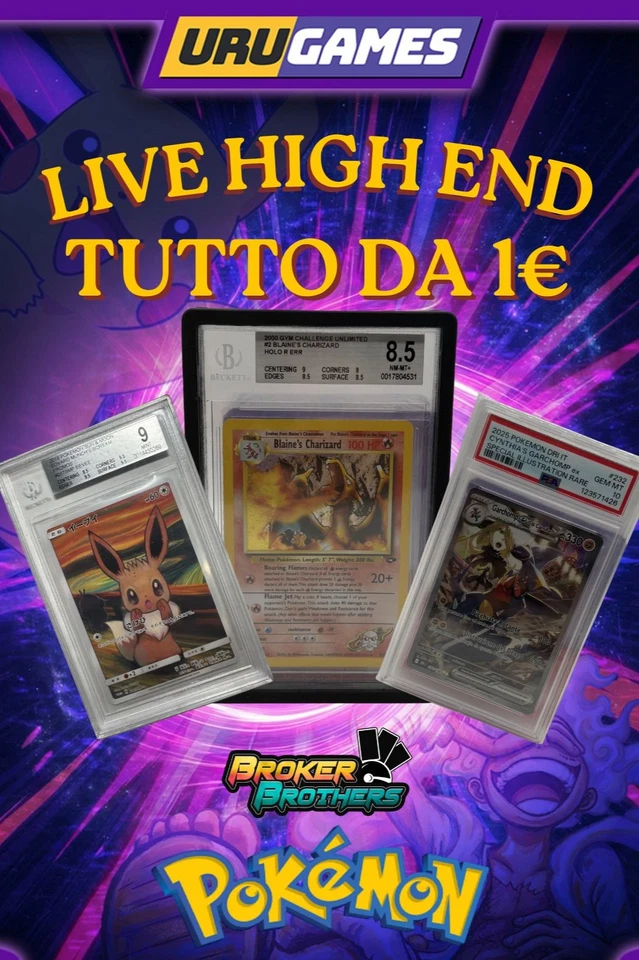 HIGH END LIVE POKEMON E ONE PIECE EBAY URUGAMES - RIP AND SHIP
