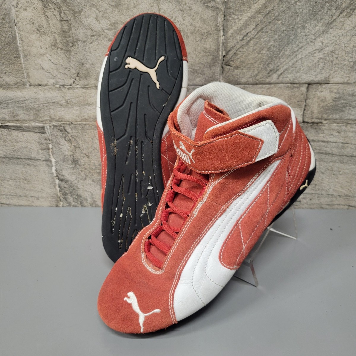 Puma Vintage Suede Hi-Top Repil Speed Cat 2000s Y2K Racing Mens