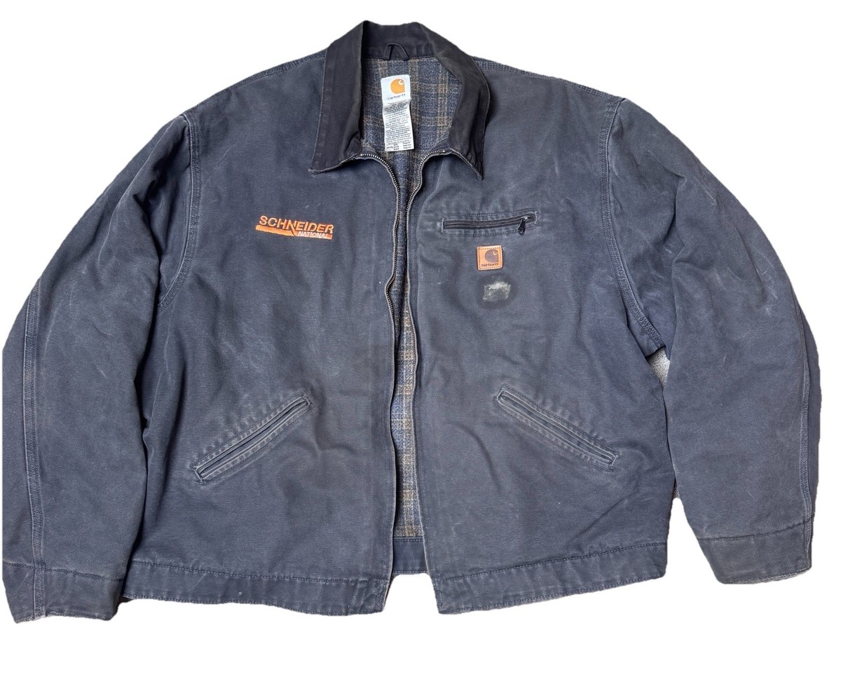 Vintage Carhartt Size 3XL Detroit Jacket Blanket Lined Work Coat