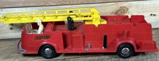 Vintage Marx Toys Plastic Deluxe Truck Firetruck Engine Plastic Friction Toy