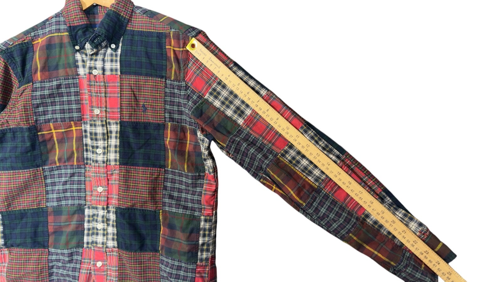 Polo Ralph Lauren Brownstone Patchwork Plaid Oxfo… - image 7