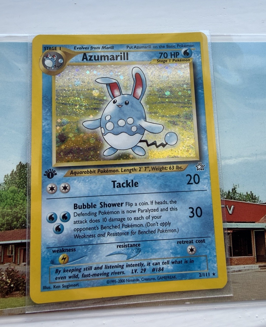 Title Azumarill NEO-GENESIS 1st Edition 2/111 Rare Holo Pokémon Card TCG MINT