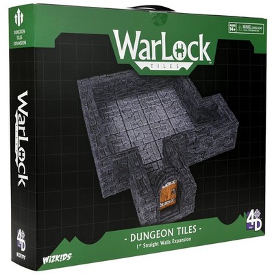 Warlock Tiles: Expansion   1 in. Dungeon Straight Walls