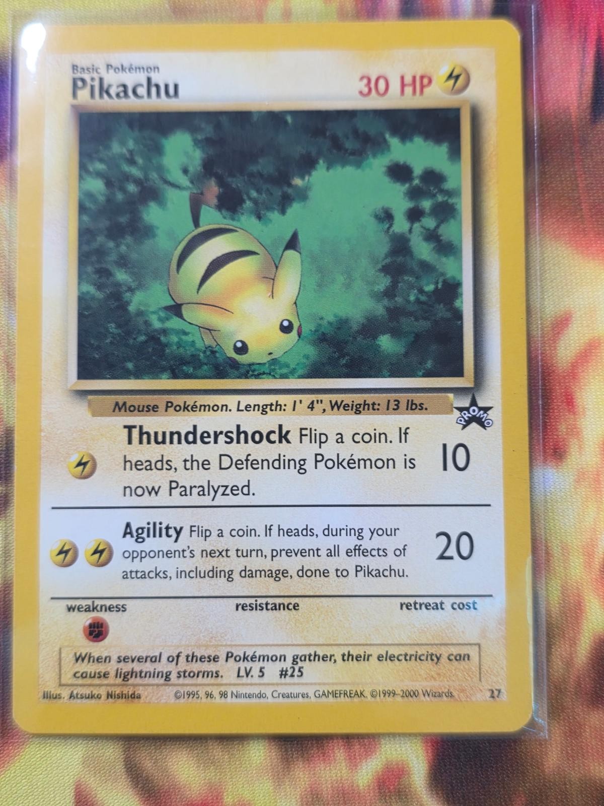 PIKACHU 27 Promo Wizards Black Star Promos Pokemon Near Mint