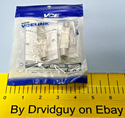 2PK VCELiNK RJ45 Cat7 Ethernet Cable Extender Adapters